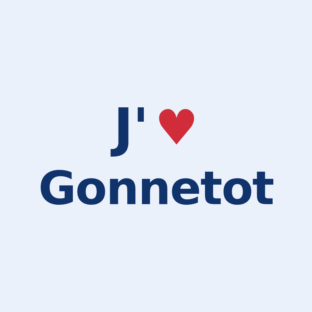 Sticker personnalisé Gonnetot — design J'aime Gonnetot