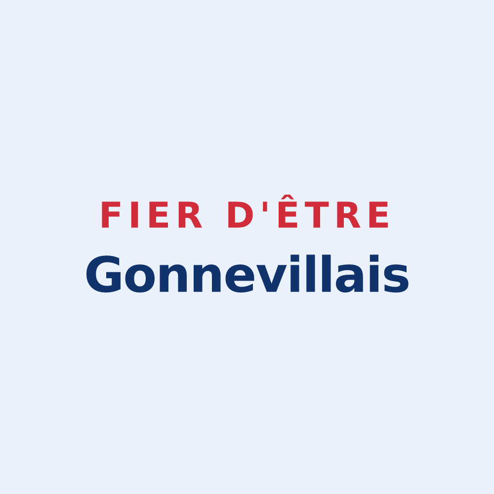 Sticker « Fier d'être Gonnevillais » — design pour Gonneville-sur-Honfleur