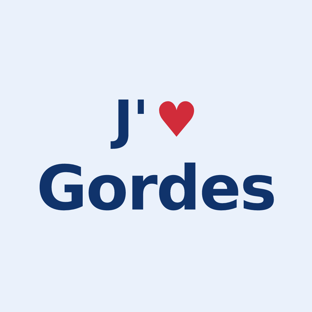 Sticker personnalisé Gordes — design J'aime Gordes