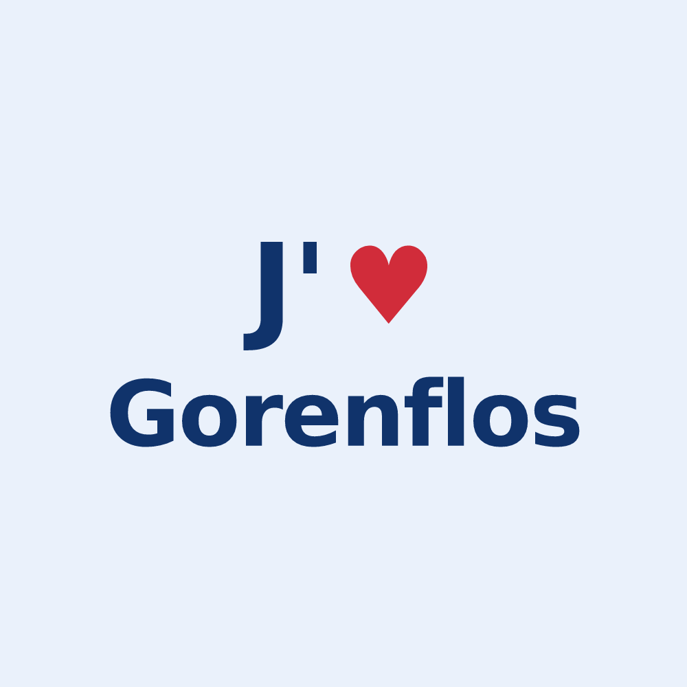 Sticker personnalisé Gorenflos — design J'aime Gorenflos