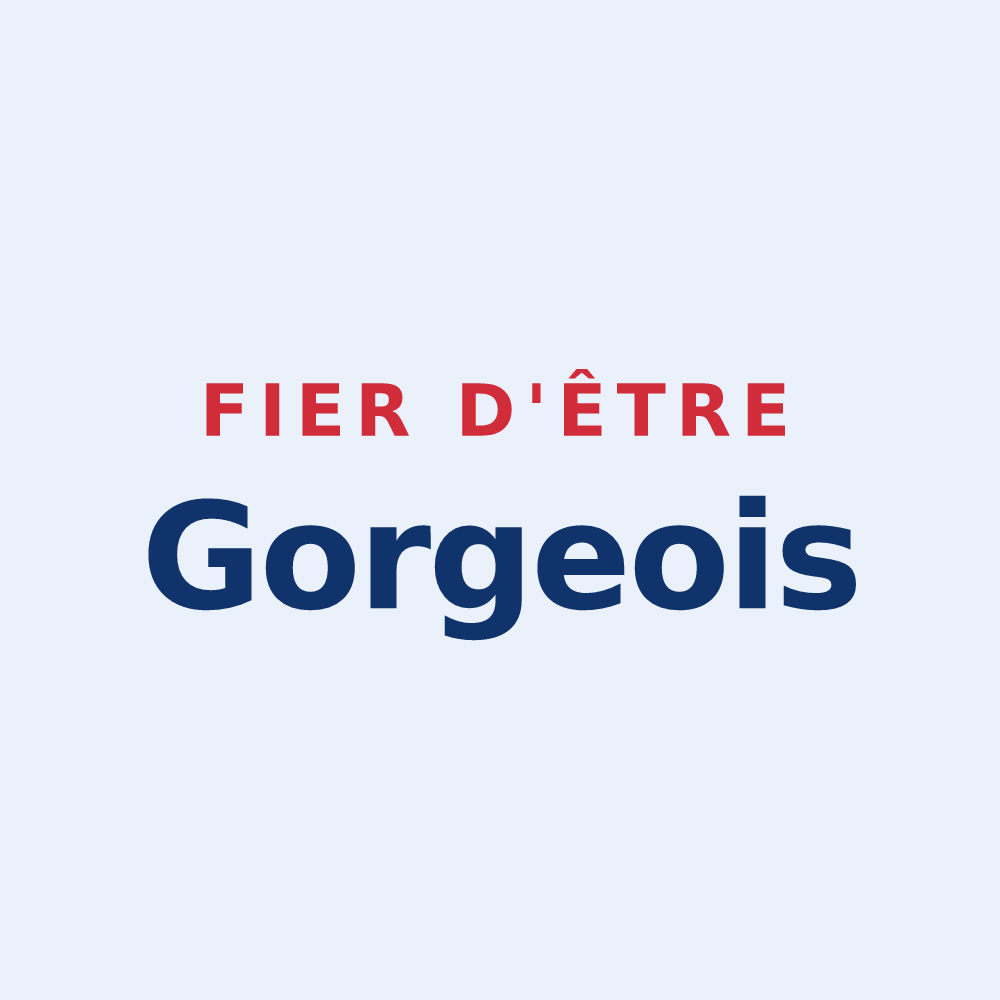 Sticker « Fier d'être Gorgeois » — design pour Gorges