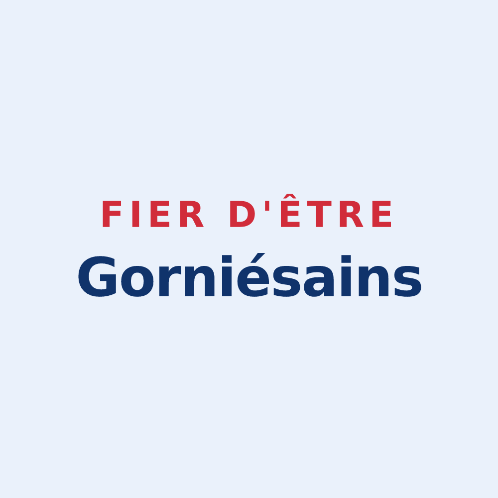 Sticker « Fier d'être Gorniésains » — design pour Gorniès