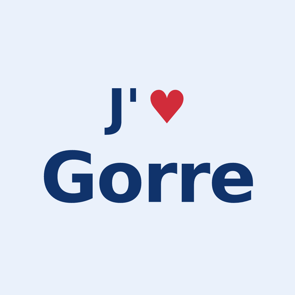 Sticker personnalisé Gorre — design J'aime Gorre