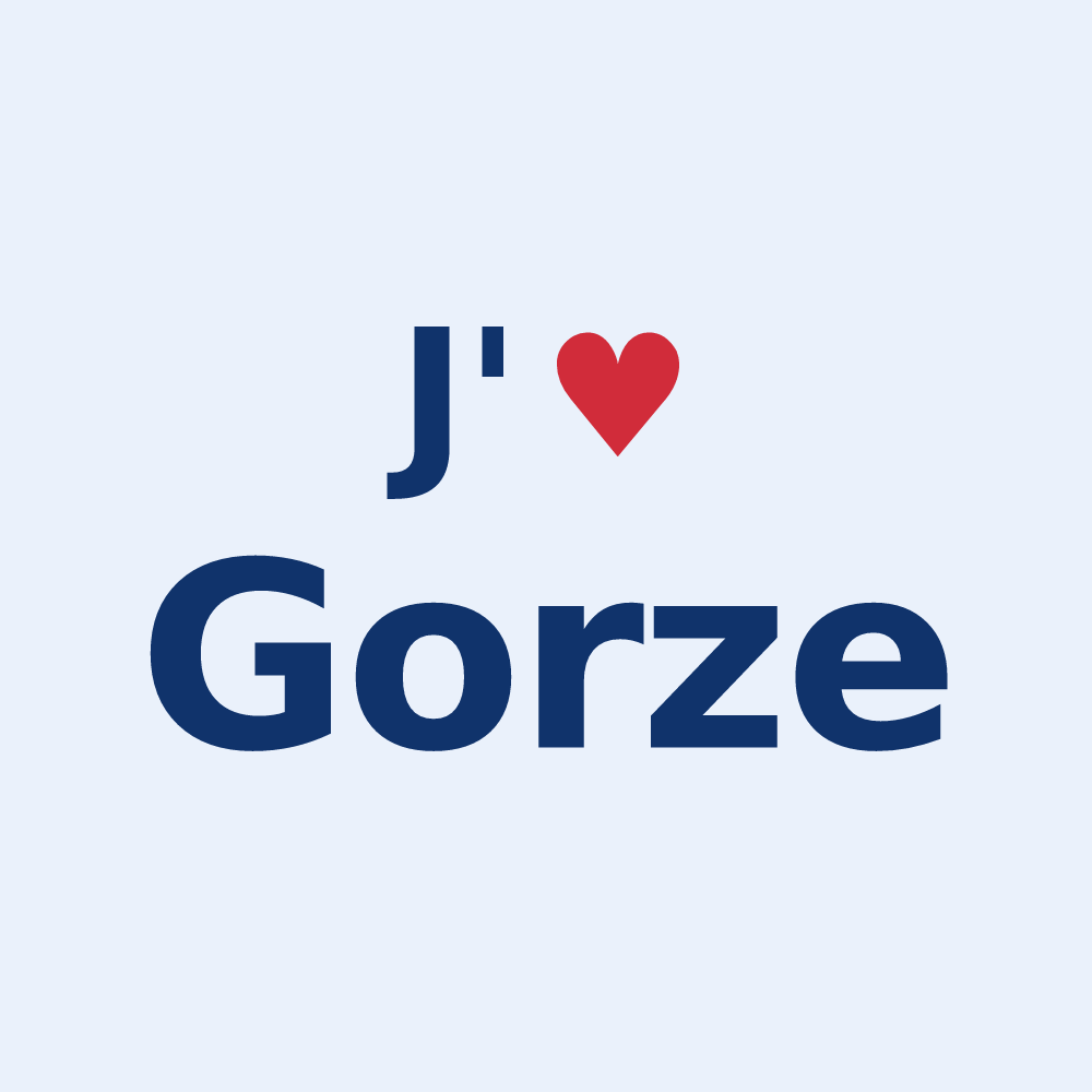 Sticker personnalisé Gorze — design J'aime Gorze