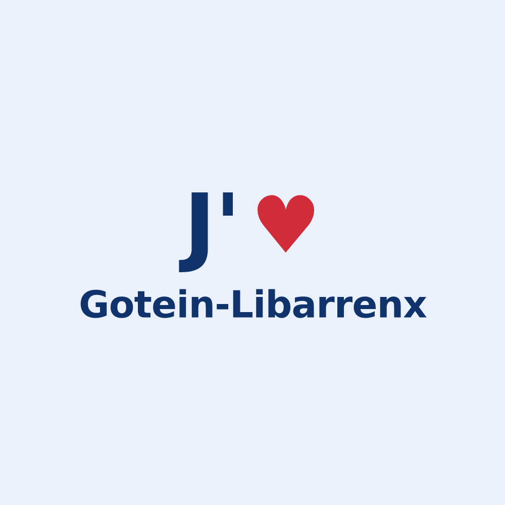 Sticker personnalisé Gotein-Libarrenx — design J'aime Gotein-Libarrenx