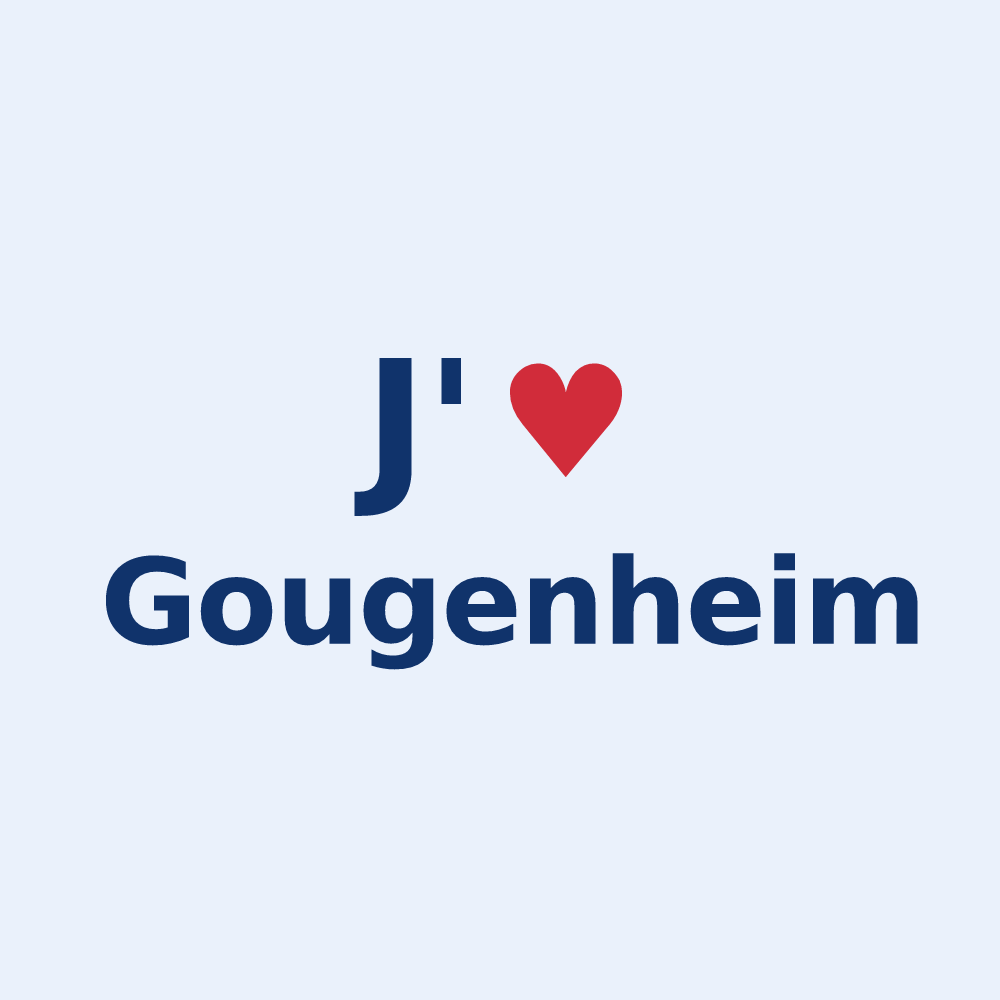 Sticker personnalisé Gougenheim — design J'aime Gougenheim