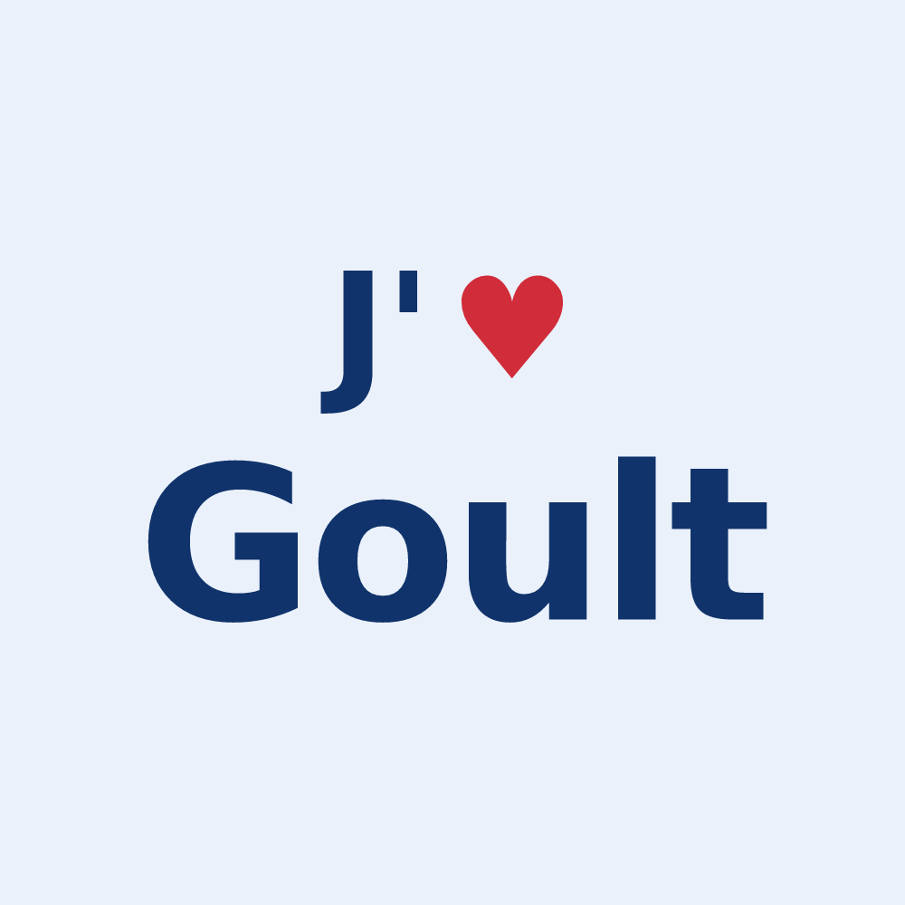 Sticker personnalisé Goult — design J'aime Goult