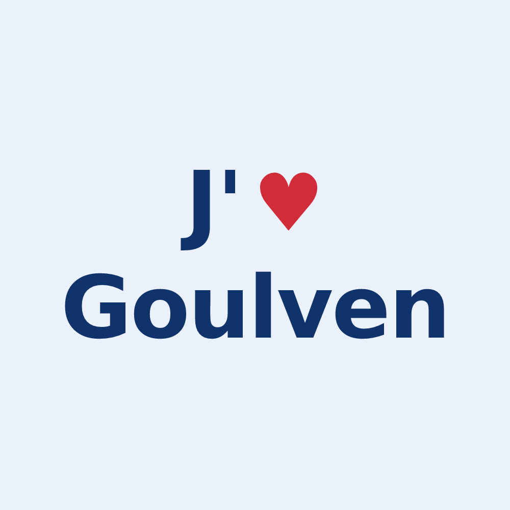 Sticker personnalisé Goulven — design J'aime Goulven