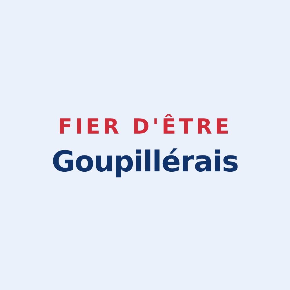 Sticker « Fier d'être Goupillérais » — design pour Goupillières