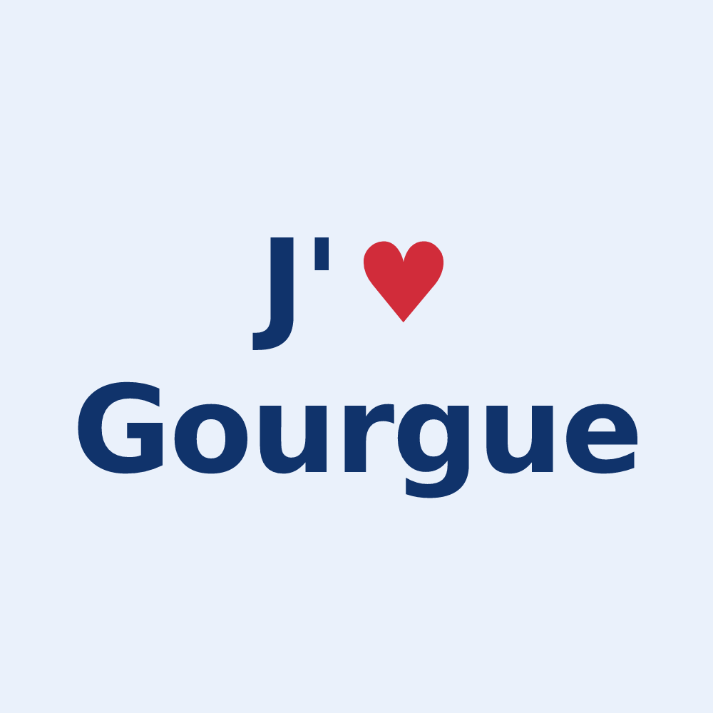 Sticker personnalisé Gourgue — design J'aime Gourgue