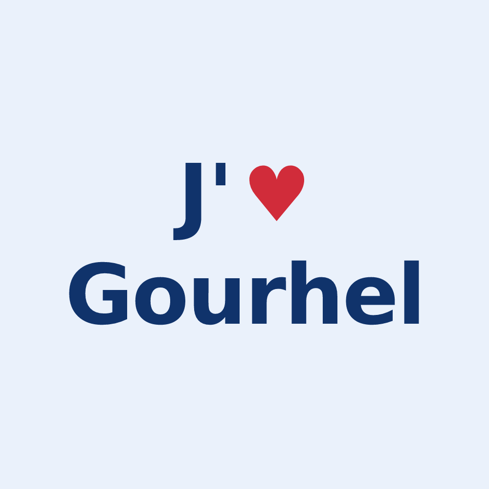 Sticker personnalisé Gourhel — design J'aime Gourhel