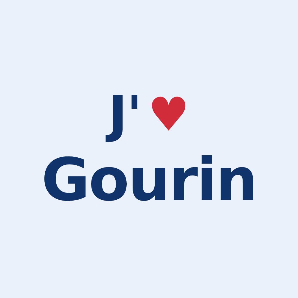 Sticker personnalisé Gourin — design J'aime Gourin
