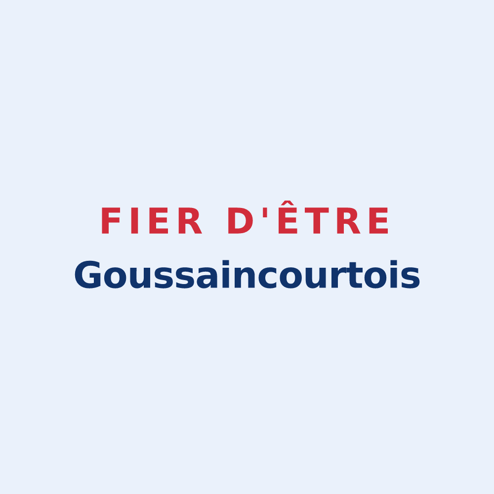 Sticker « Fier d'être Goussaincourtois » — design pour Goussaincourt