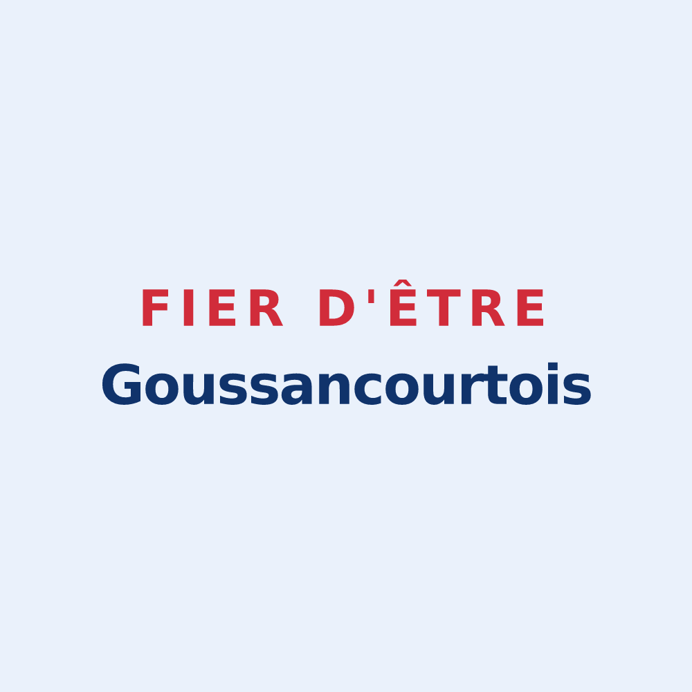 Sticker « Fier d'être Goussancourtois » — design pour Goussancourt