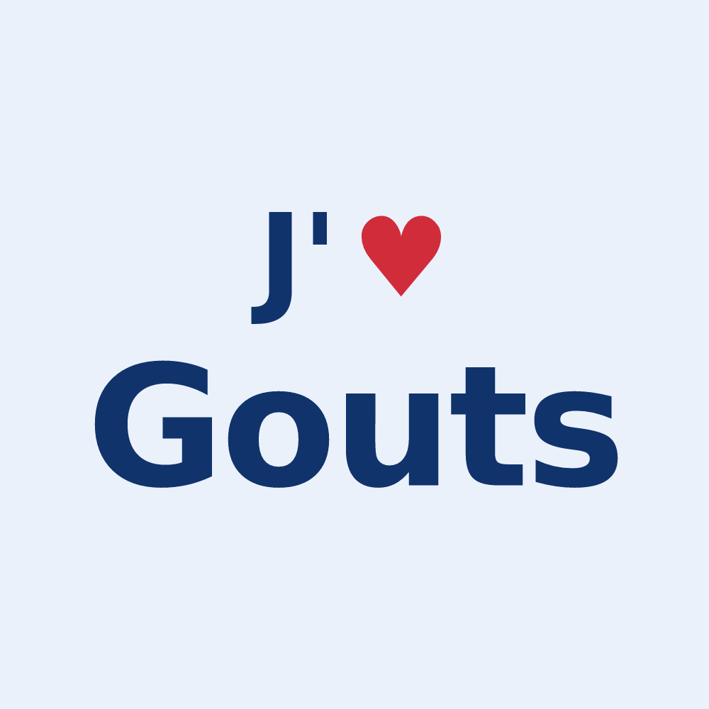 Sticker personnalisé Gouts — design J'aime Gouts