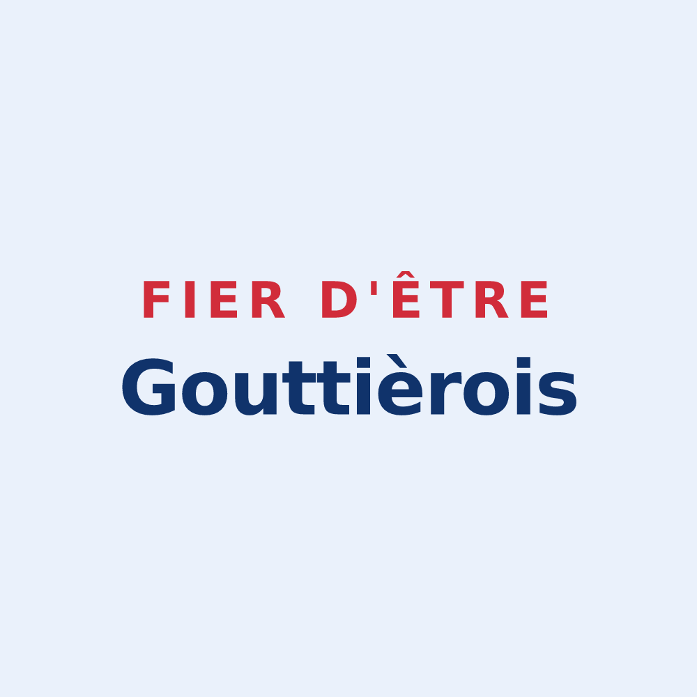 Sticker « Fier d'être Gouttièrois » — design pour Gouttières