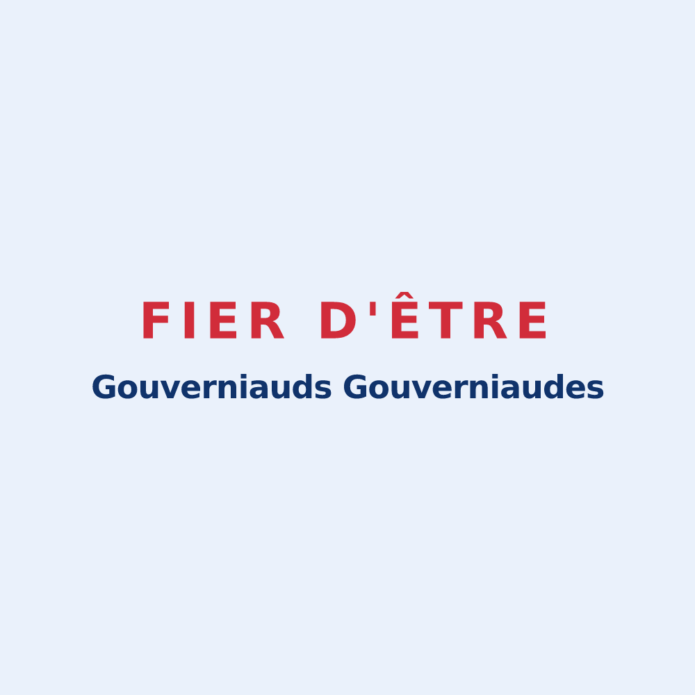 Sticker « Fier d'être Gouverniauds Gouverniaudes » — design pour Gouvernes