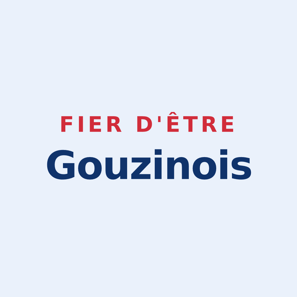 Sticker « Fier d'être Gouzinois » — design pour Gouzens