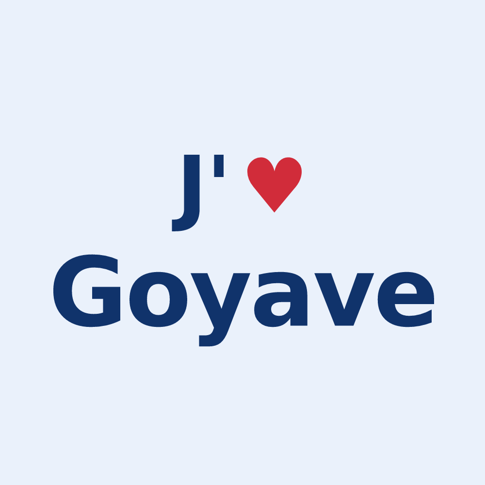Sticker personnalisé Goyave — design J'aime Goyave