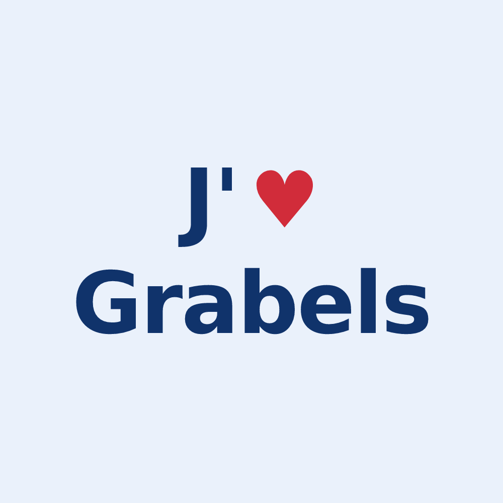 Sticker personnalisé Grabels — design J'aime Grabels
