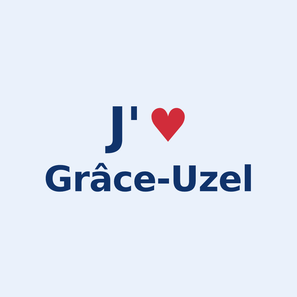 Sticker personnalisé Grâce-Uzel — design J'aime Grâce-Uzel