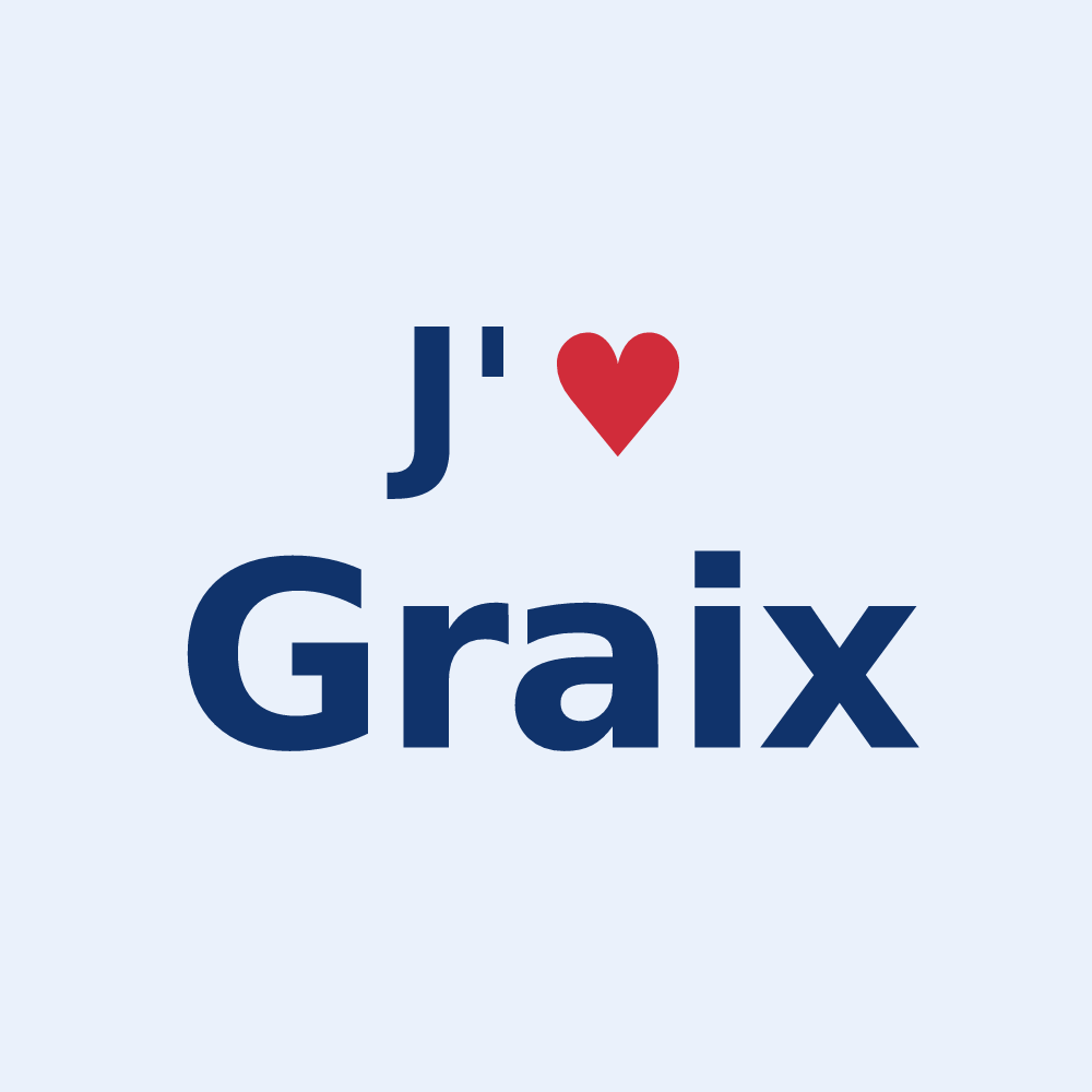 Sticker personnalisé Graix — design J'aime Graix