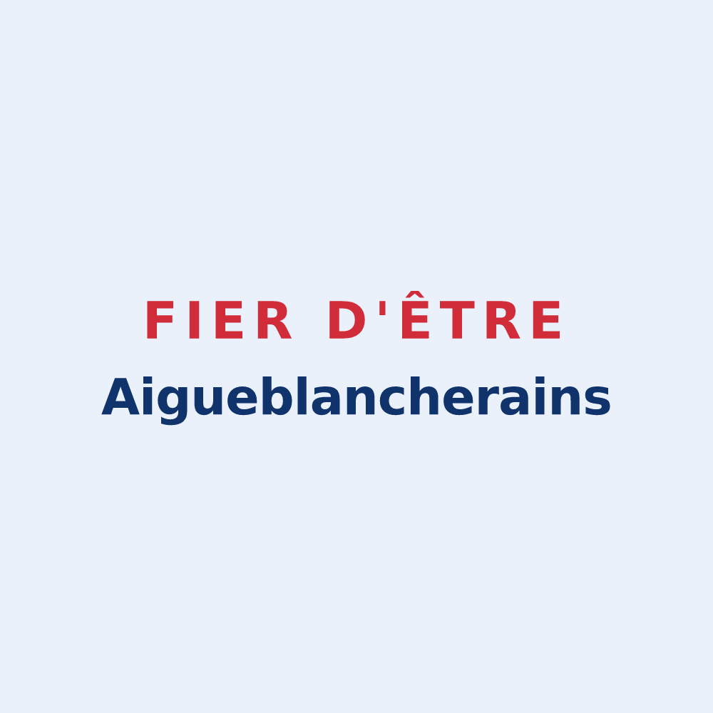 Sticker « Fier d'être Aigueblancherains » — design pour Grand-Aigueblanche