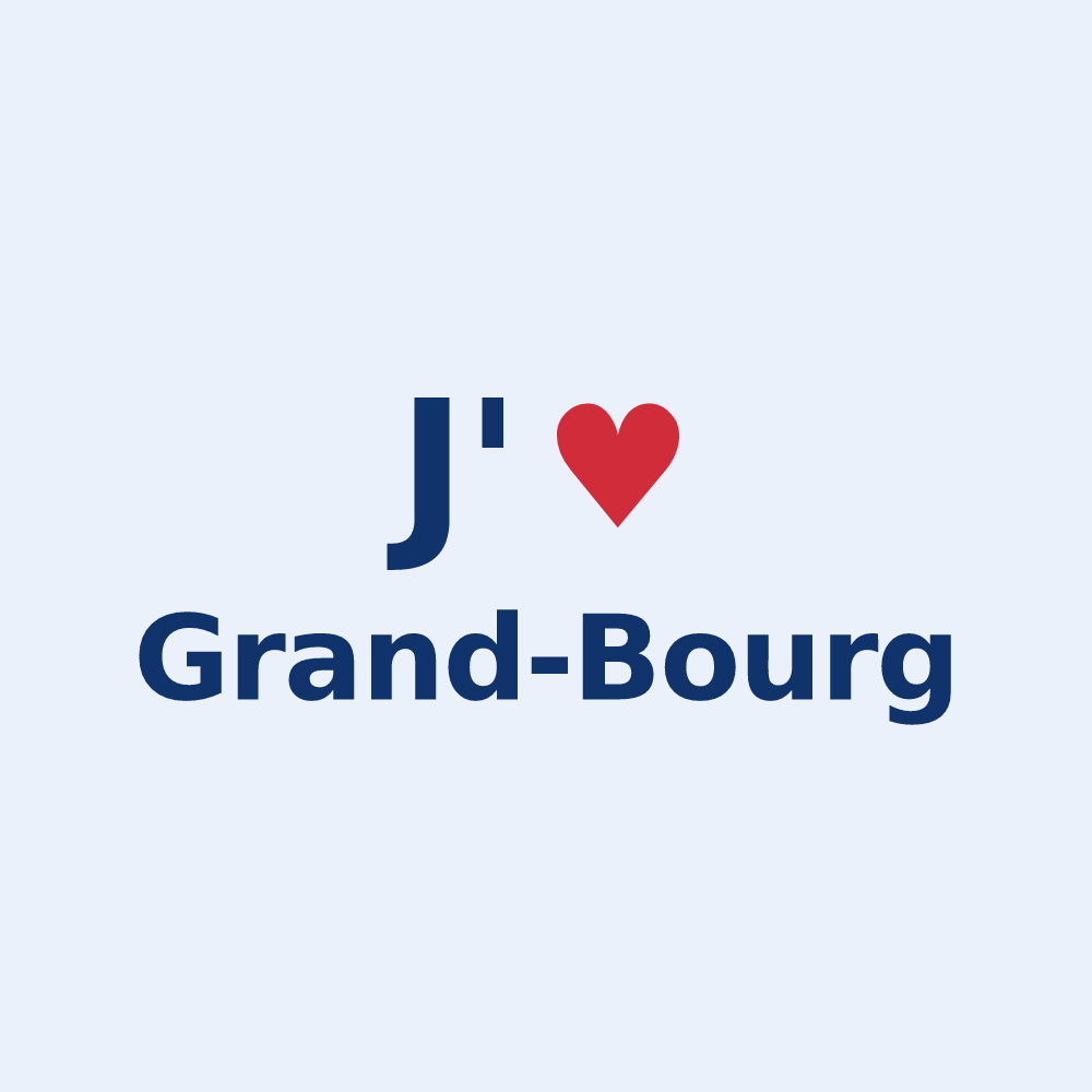 Sticker personnalisé Grand-Bourg — design J'aime Grand-Bourg