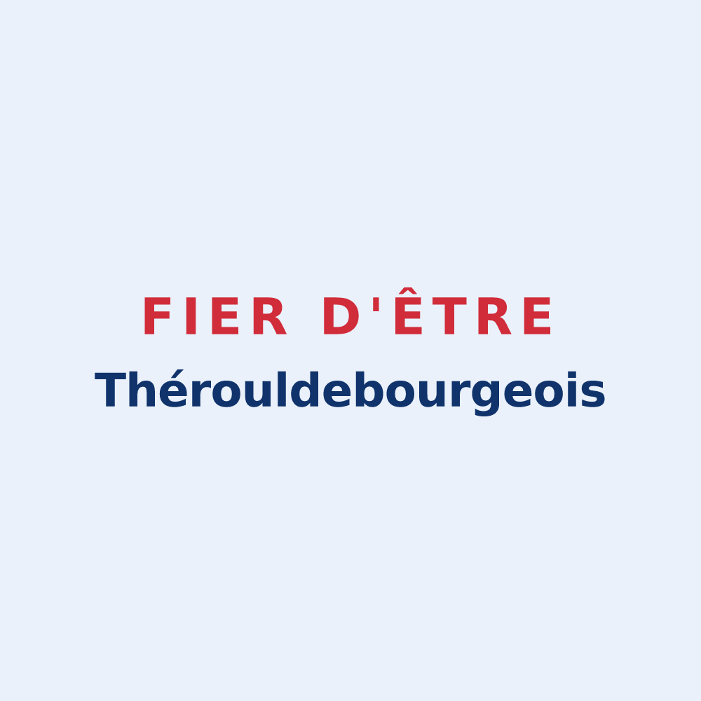 Sticker « Fier d'être Thérouldebourgeois » — design pour Grand Bourgtheroulde