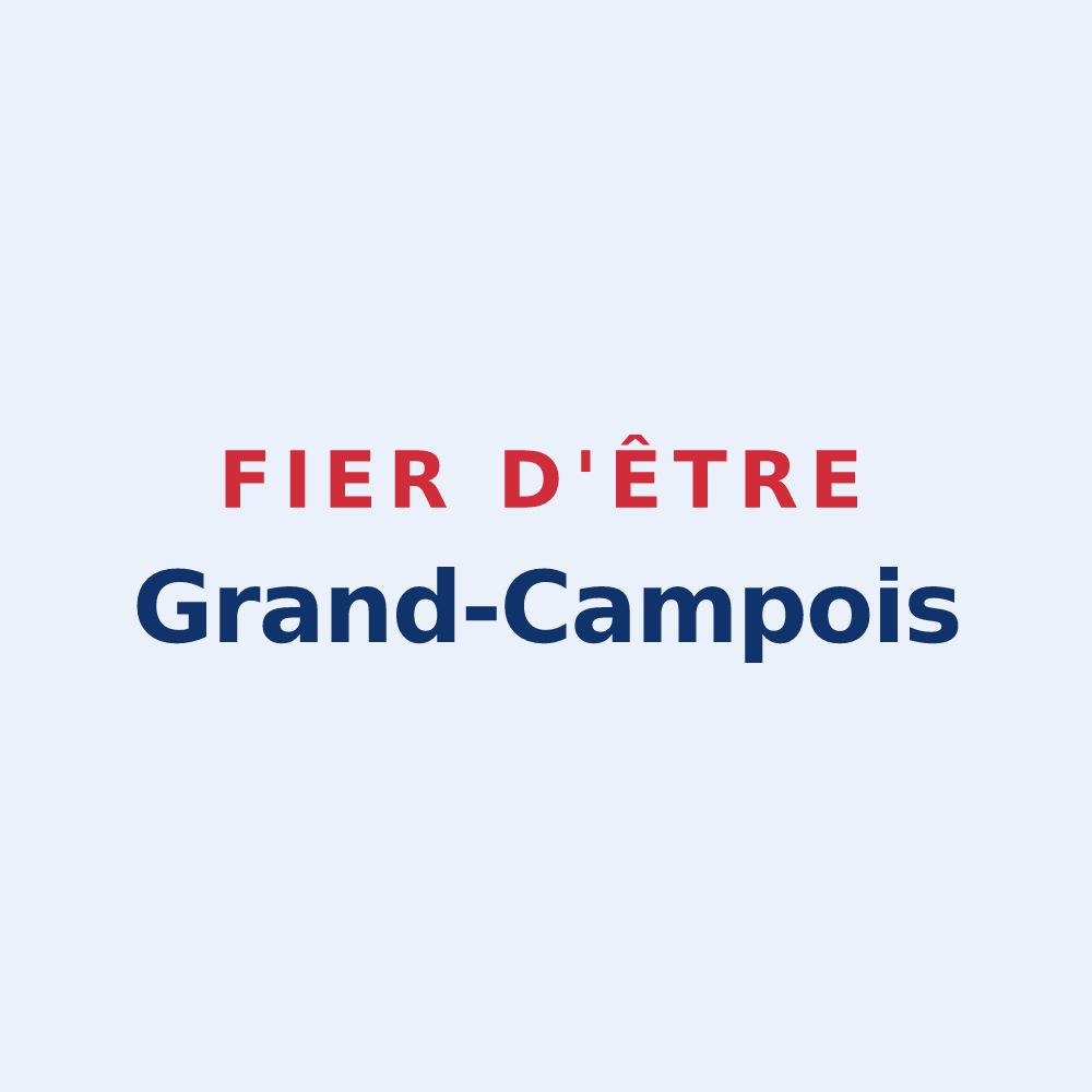Sticker « Fier d'être Grand-Campois » — design pour Grand-Camp