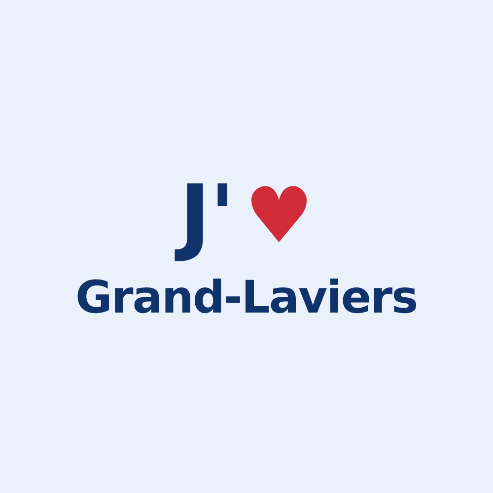 Sticker personnalisé Grand-Laviers — design J'aime Grand-Laviers