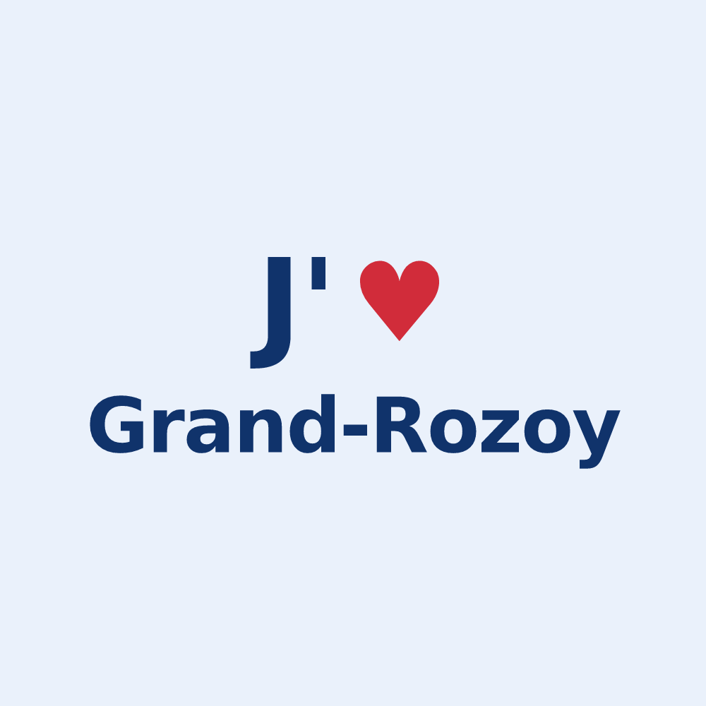 Sticker personnalisé Grand-Rozoy — design J'aime Grand-Rozoy