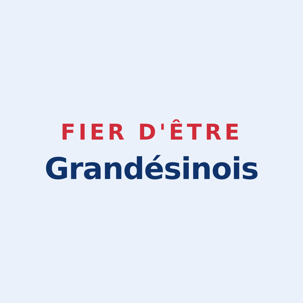 Sticker « Fier d'être Grandésinois » — design pour Grand