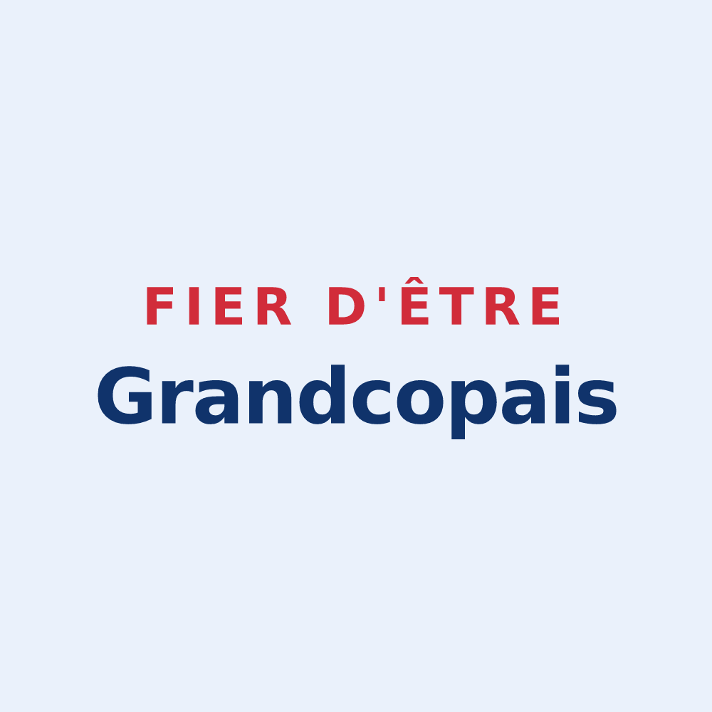 Sticker « Fier d'être Grandcopais » — design pour Grandcamp-Maisy