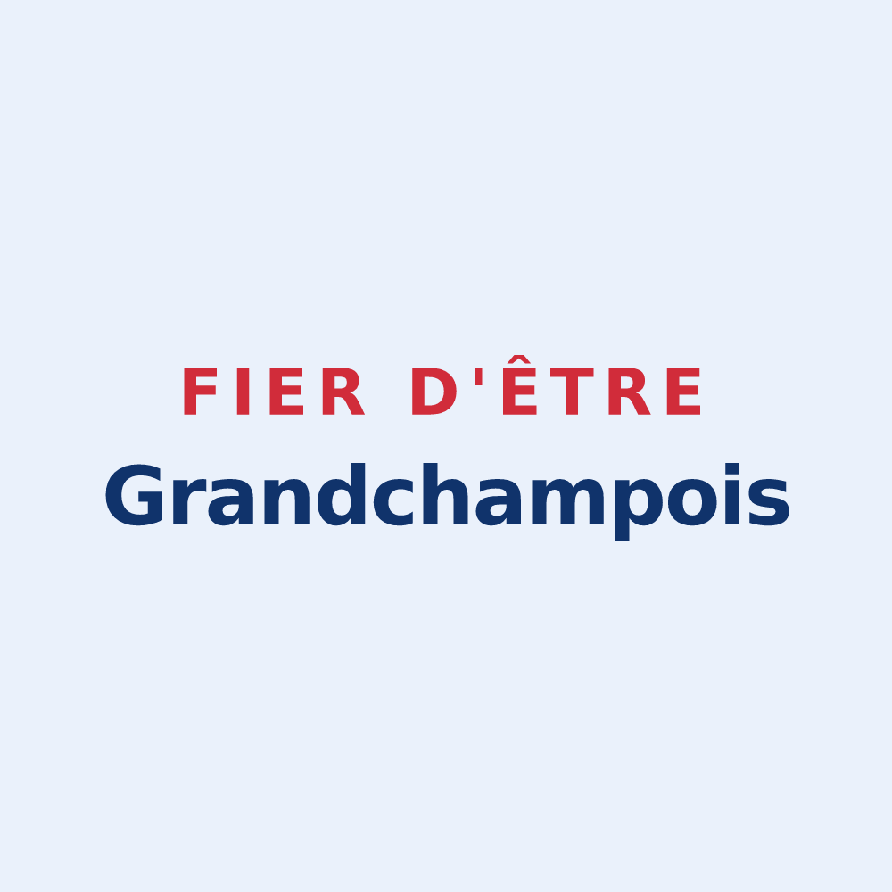 Sticker « Fier d'être Grandchampois » — design pour Grandchamp