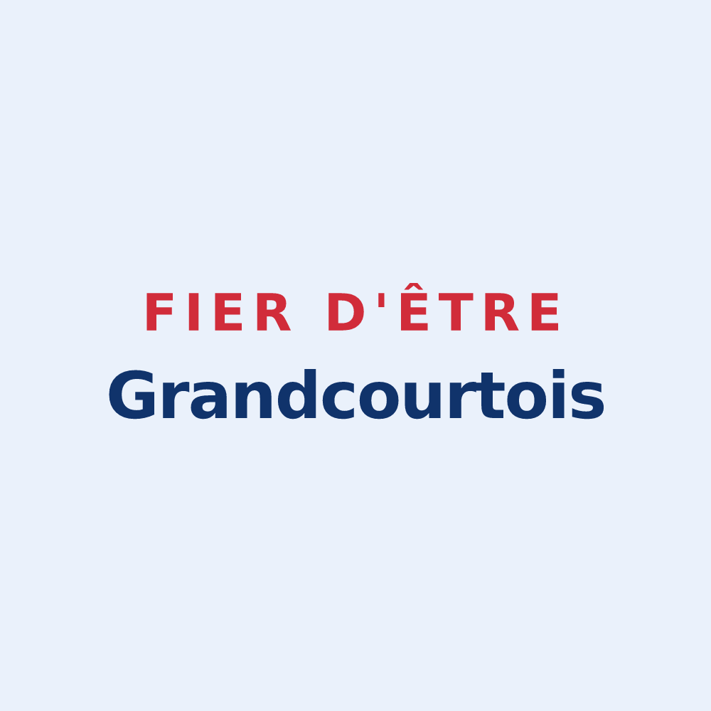 Sticker « Fier d'être Grandcourtois » — design pour Grandcourt
