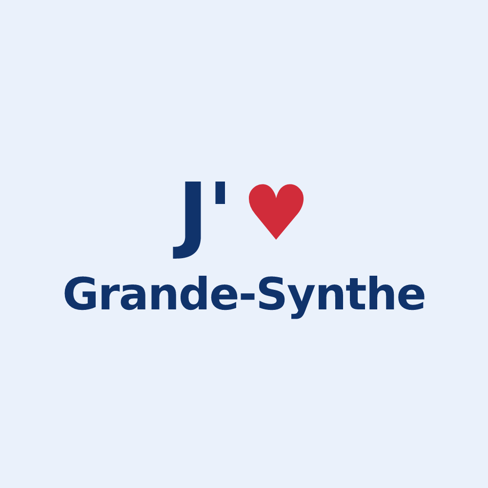 Sticker personnalisé Grande-Synthe — design J'aime Grande-Synthe