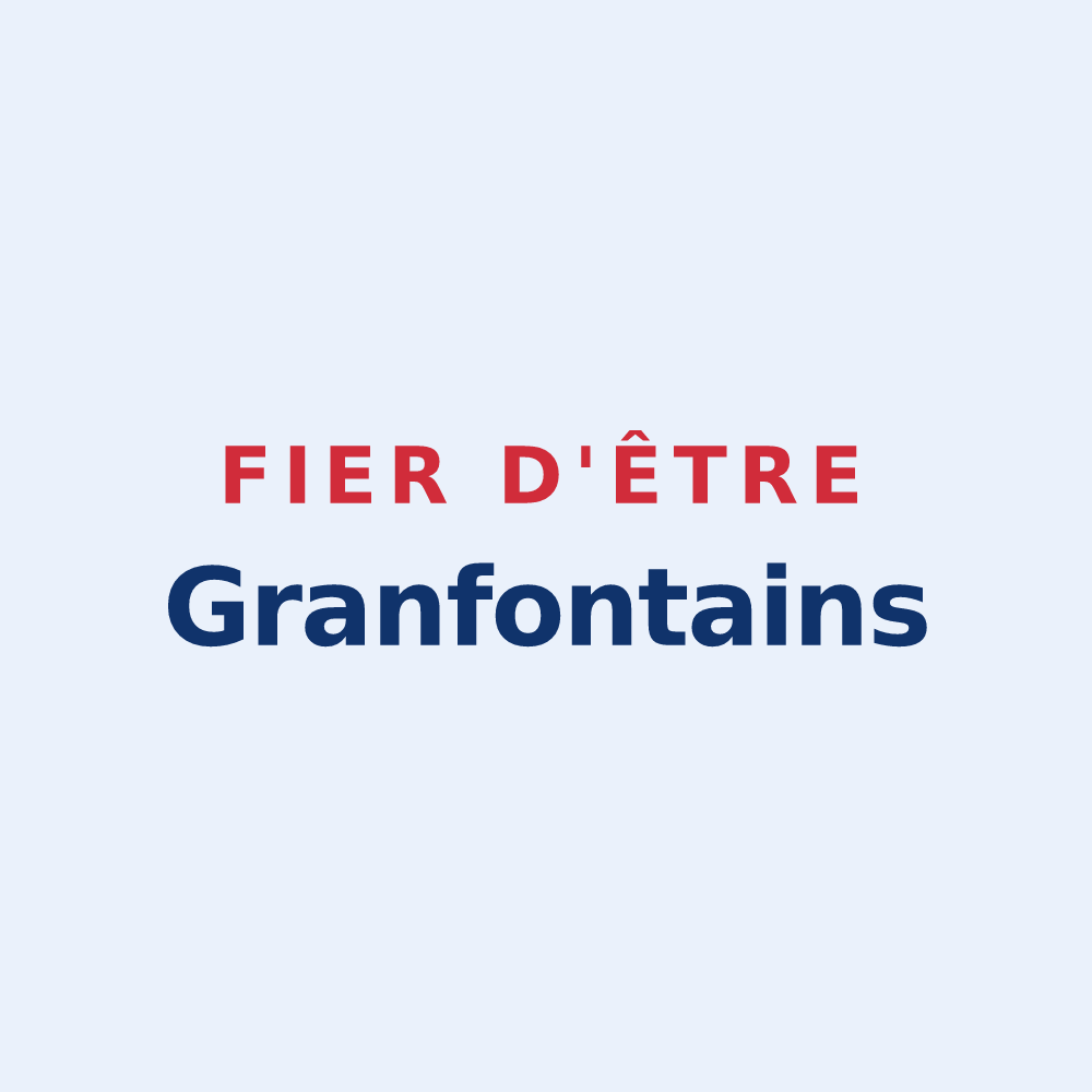 Sticker « Fier d'être Granfontains » — design pour Grandfontaine