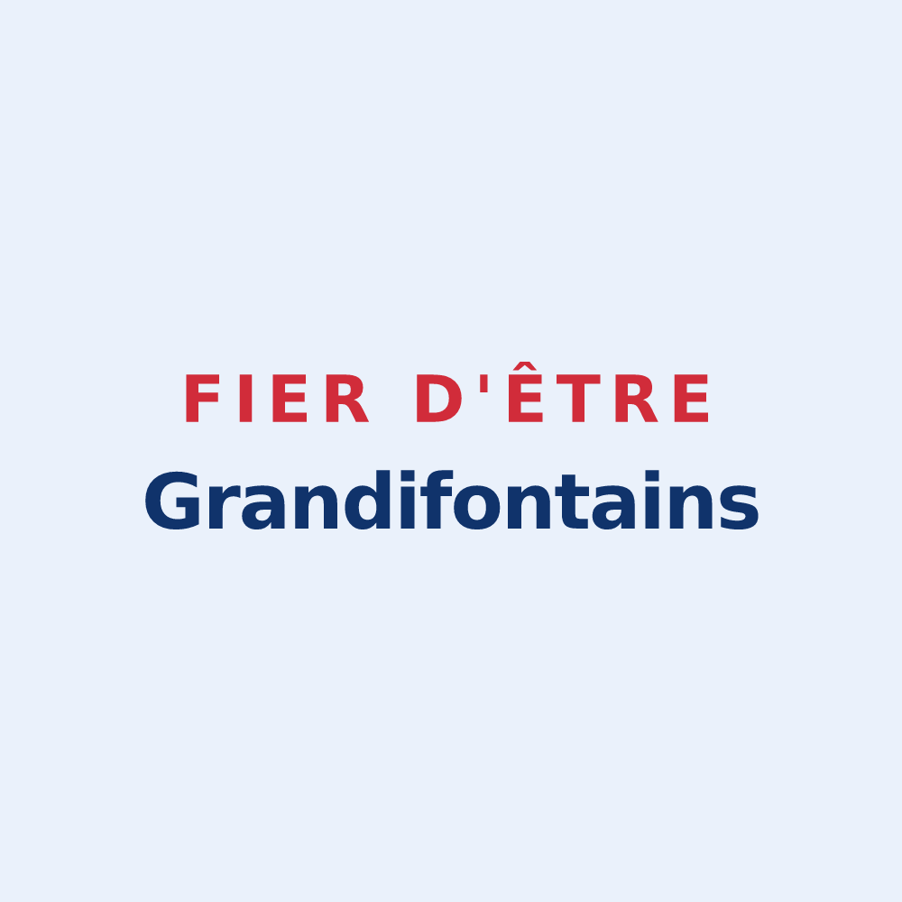 Sticker « Fier d'être Grandifontains » — design pour Grandfontaine