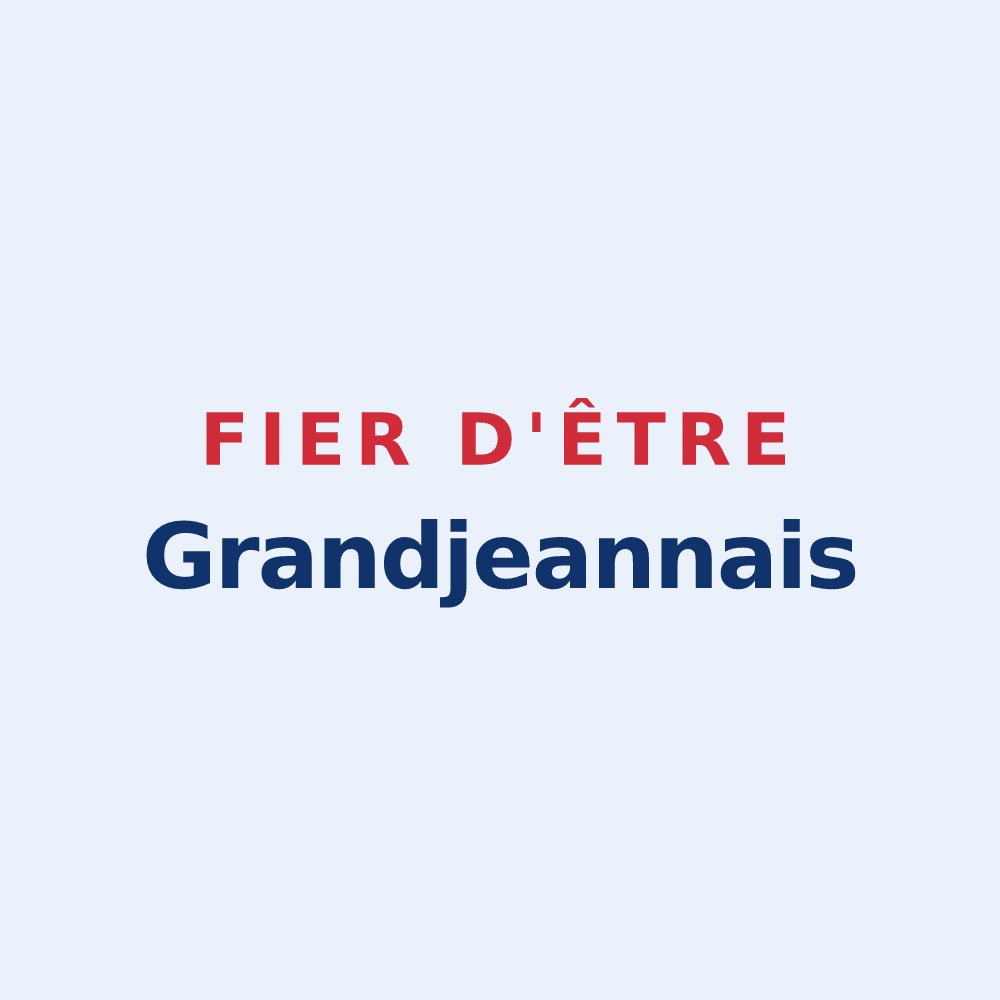 Sticker « Fier d'être Grandjeannais » — design pour Grandjean