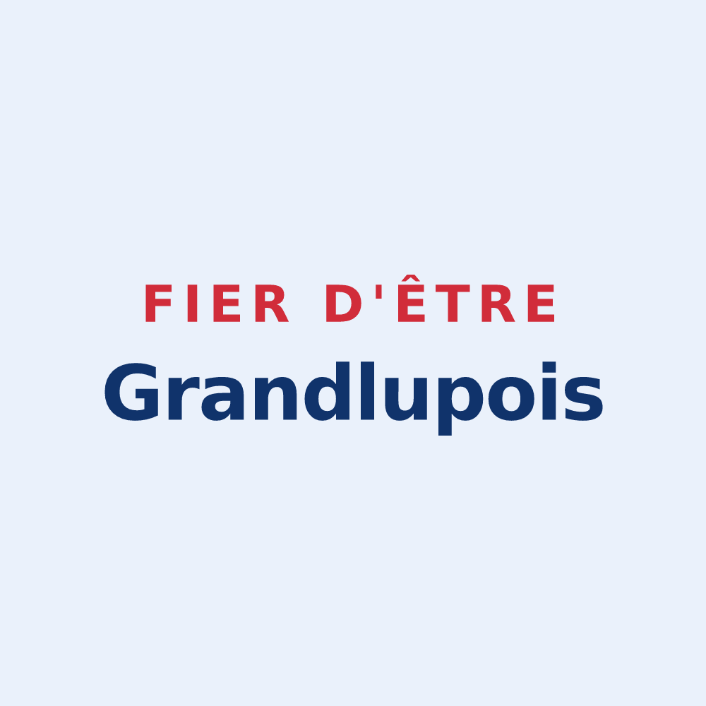 Sticker « Fier d'être Grandlupois » — design pour Grandlup-et-Fay