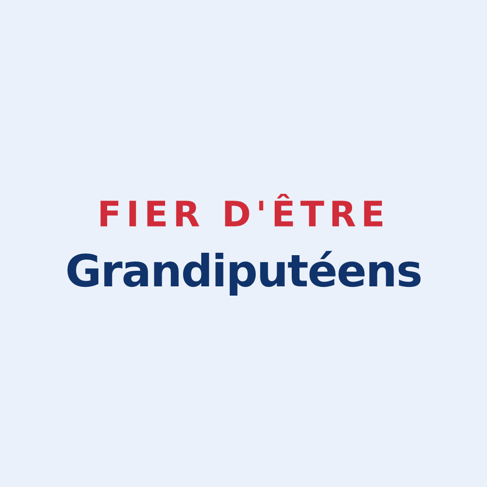Sticker « Fier d'être Grandiputéens » — design pour Grandpuits-Bailly-Carrois