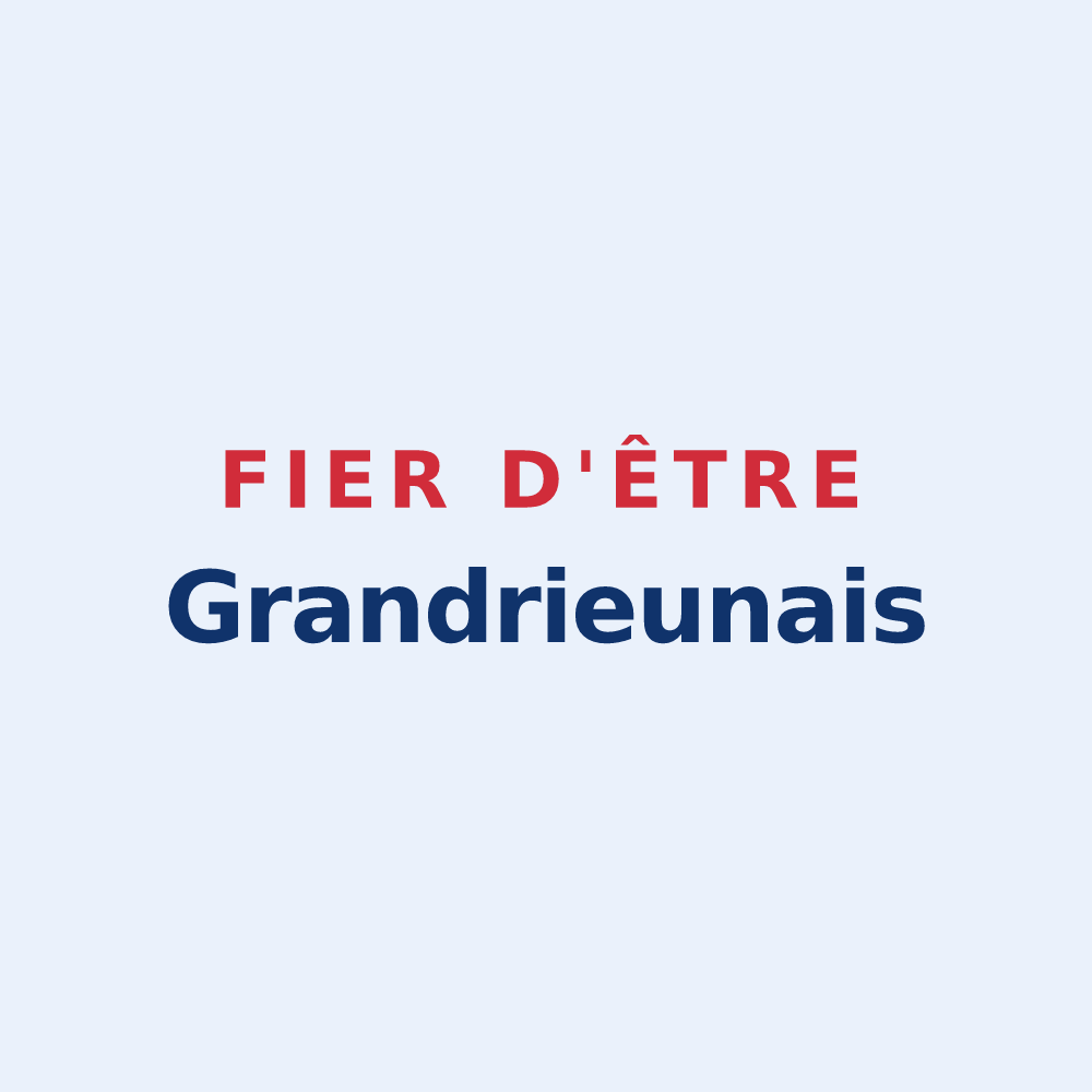 Sticker « Fier d'être Grandrieunais » — design pour Grandrieu