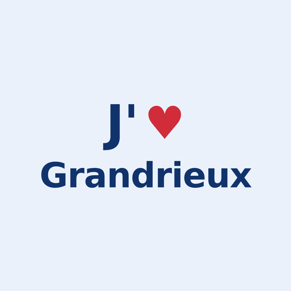 Sticker personnalisé Grandrieux — design J'aime Grandrieux