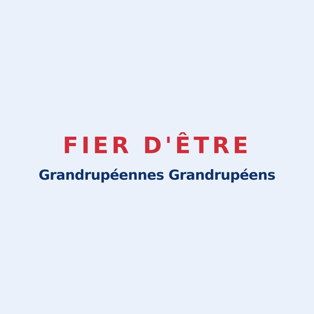Sticker « Fier d'être Grandrupéennes Grandrupéens » — design pour Grandrupt