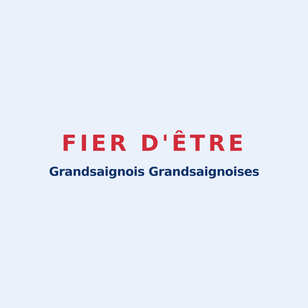 Sticker « Fier d'être Grandsaignois  Grandsaignoises » — design pour Grandsaigne