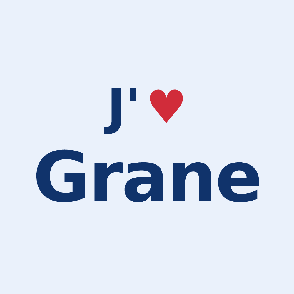 Sticker personnalisé Grane — design J'aime Grane