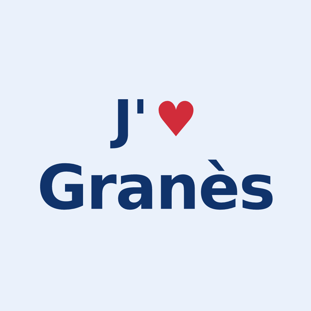 Sticker personnalisé Granès — design J'aime Granès