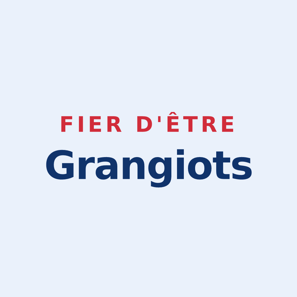 Sticker « Fier d'être Grangiots » — design pour Granges-sur-Aube