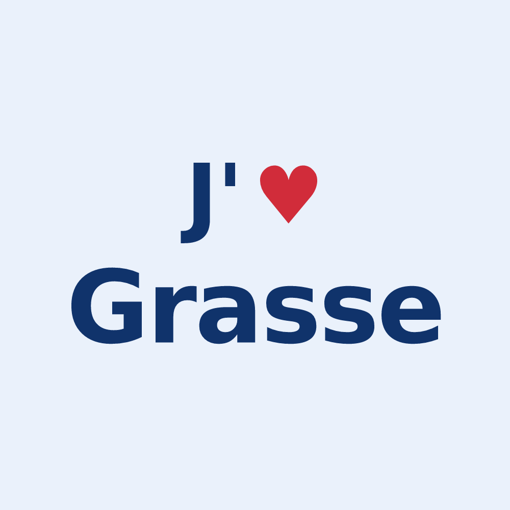 Sticker personnalisé Grasse — design J'aime Grasse